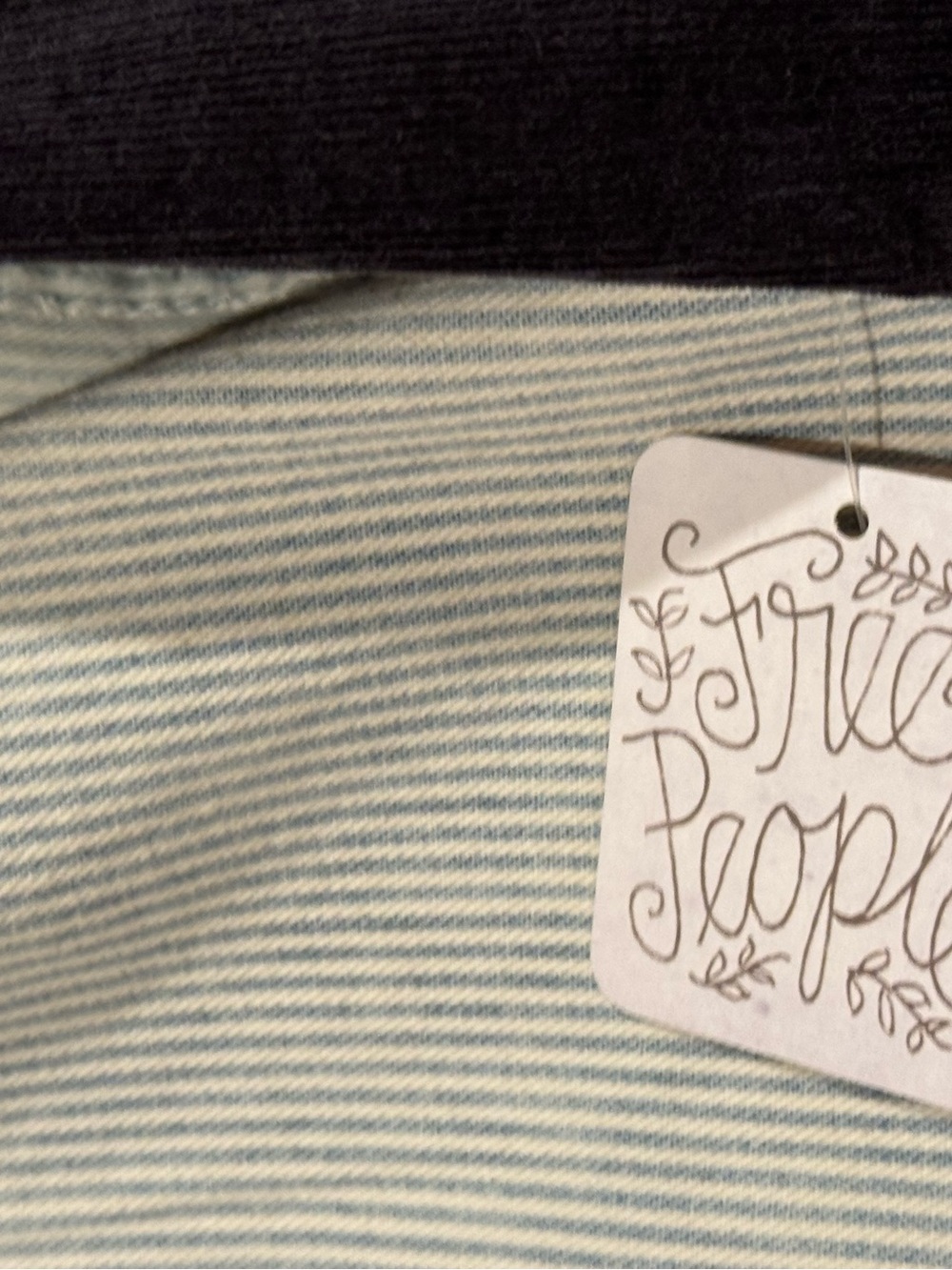 NWT $198 FREE PEOPLE Railroad Stripe Military Jacket! Sz XL - Picture 3 of 11